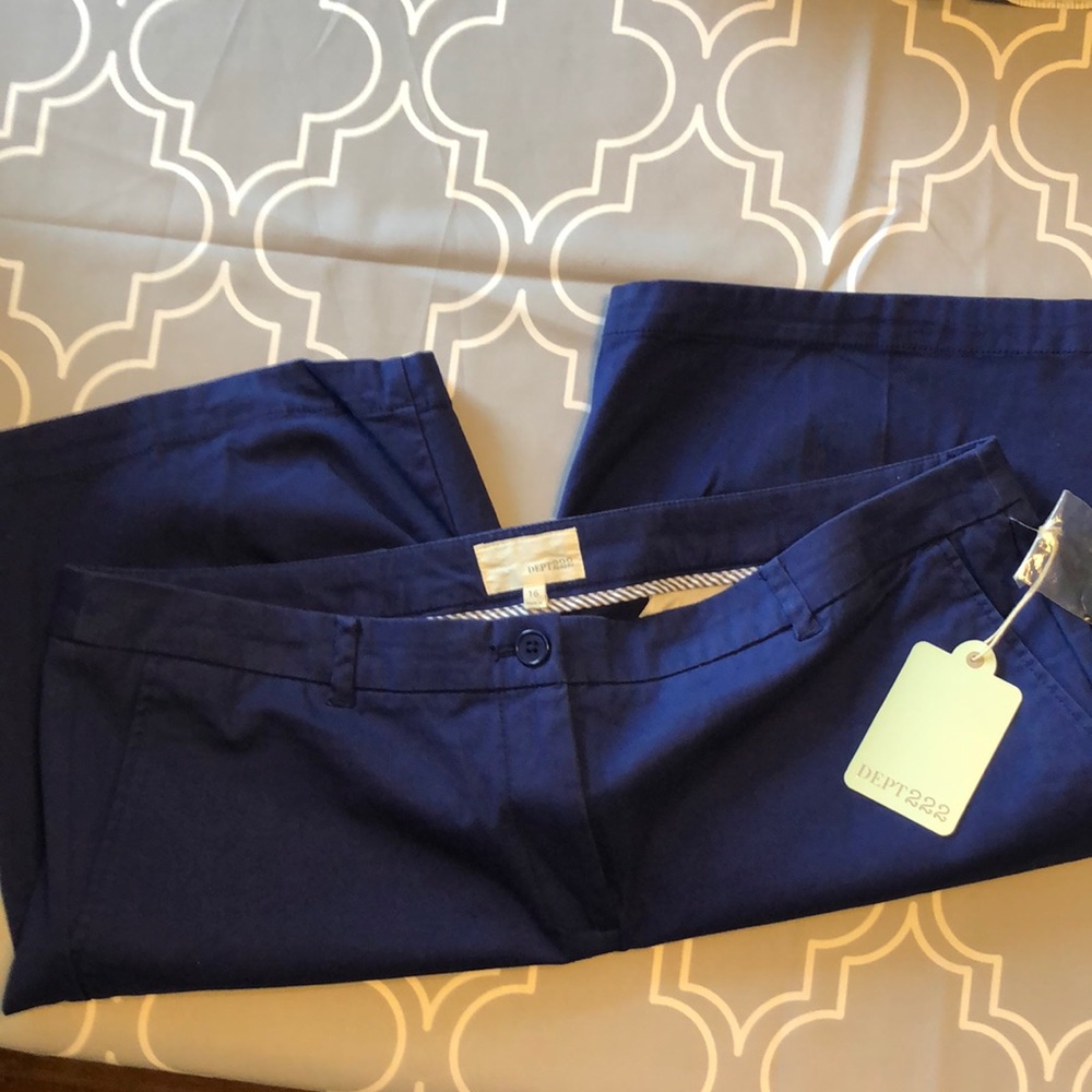Blue chino shorts Dept. 222 Size 16 NWT!